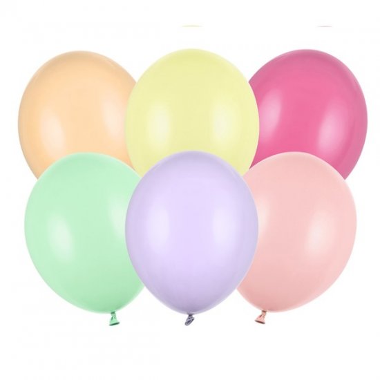 100 Balloons Pastel Mix 23cm