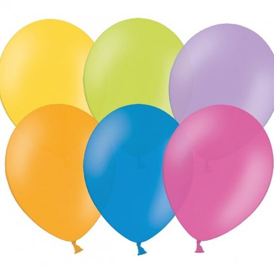 50 BALLOONS ASSORTED 30CM