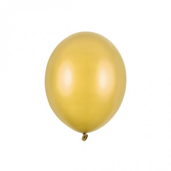 100 Balloon Gold 12cm