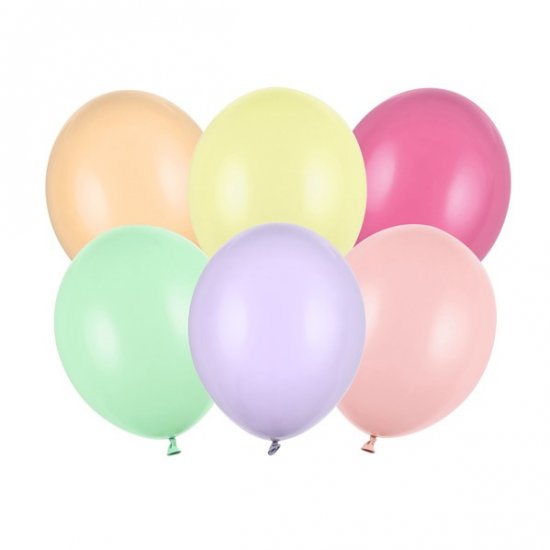 100 Balloons Pastel Mix 12cm