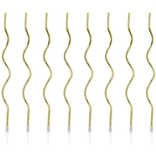 8 Candles Curl metallic gold (size 14cm) 8 Candles Curl metallic gold (size 14cm)