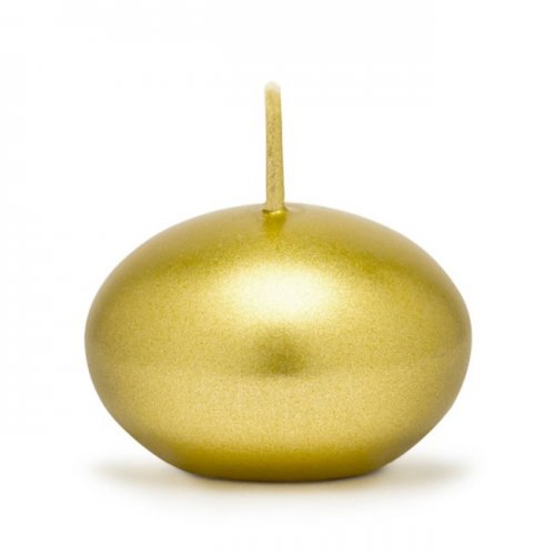 50 Floating Candles Gold 4cm