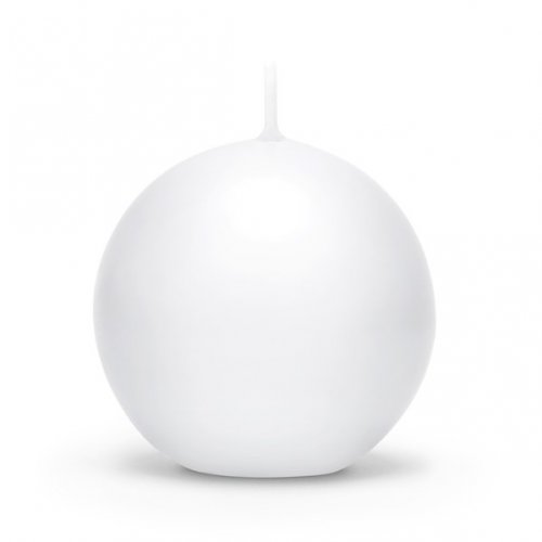 Sphere Candle White 6cm