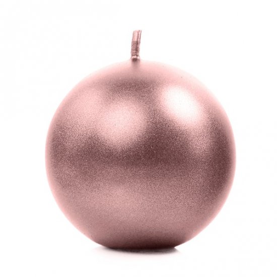 Sphere Candle Rosegold 6cm