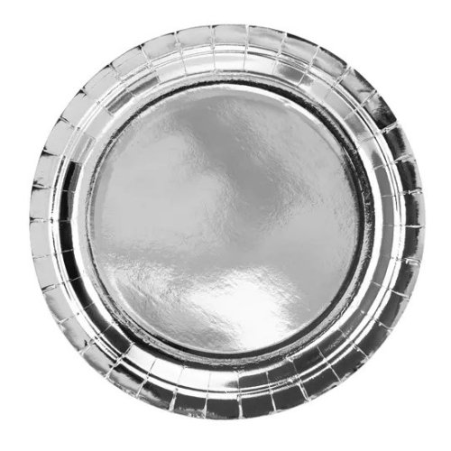 6 Paper Plates Silver 23cm 6 Paper Plates Silver 23cm