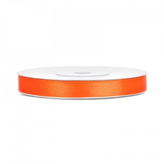 Satin Ribbon Orange 6mm/25m