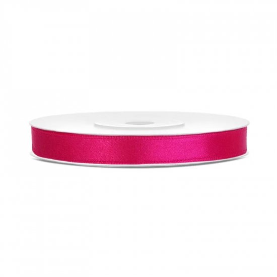 Satin Ribbon Hot Pink 6mm/25m