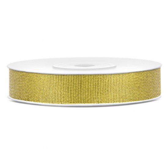 Glitter Ribbon: Gold 10mm