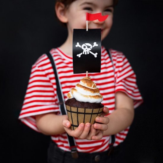 Cupcake kit Pirates Party (6 sets)