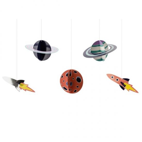 Space Hanging Decoration Set (5 pcs)