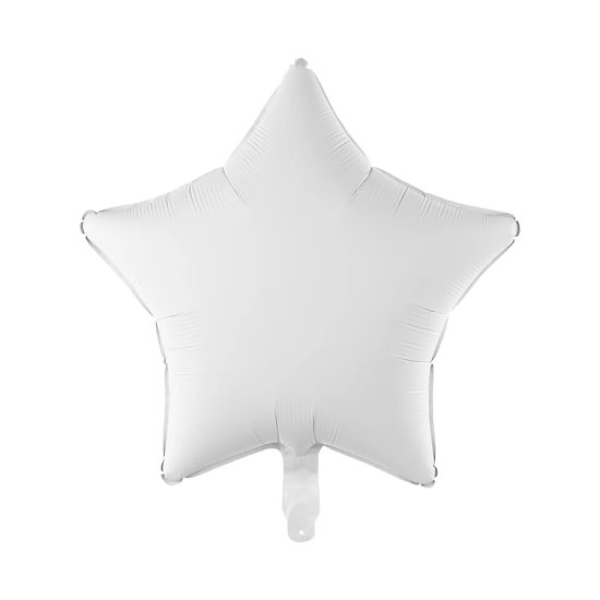 Foil Balloon Star White 45cm