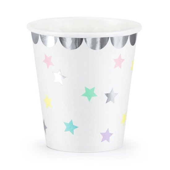 6 Paper Cups Star 180ml