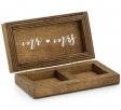 Wooden wedding ring box 10x5,5cm
