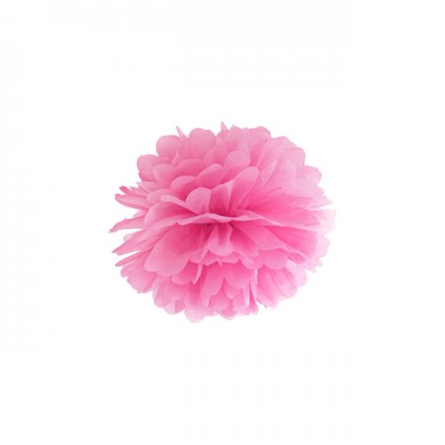 1 Decorative Puff Ball Fuchsia 25cm