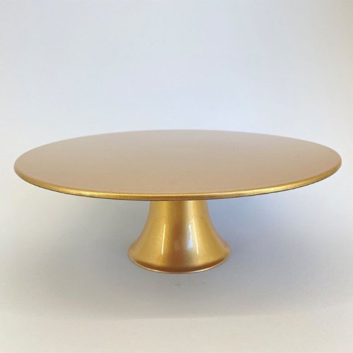 Plastic Cake Stand Gold 10X29cm Plastic Cake Stand Gold 10X29cm