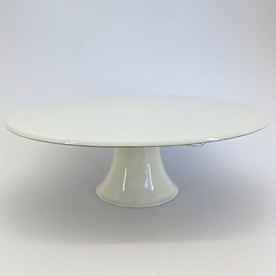 Plastic Cake Stand Ivory 10X29cm