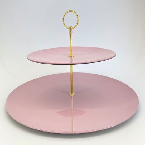 Plastic Cupcake Stand Pink 23Χ33cm