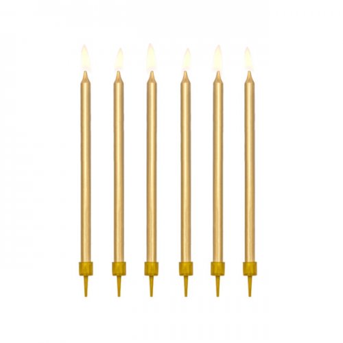 12 Candles metallic gold (size 12cm) 12 Candles metallic gold (size 12cm)