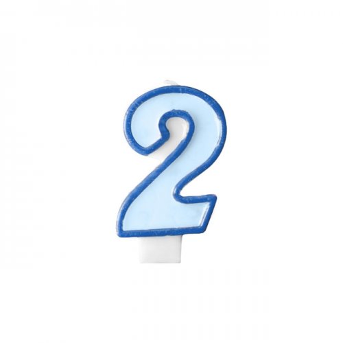 Numeral Candle 2 Blue Numeral Candle 2 Blue