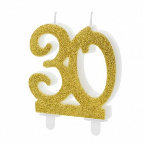 Candle Number 30 7.5cm