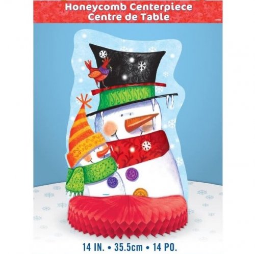 Honeycomb centerpiece Snowmen Honeycomb centerpiece Snowmen