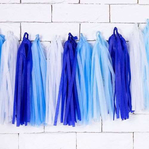 Tassel Garland Blue Mix 1.50m Tassel Garland Blue Mix 1.50m