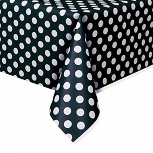 Tablecover Black Dots 137cm x 213cm  Tablecover Black Dots 137cm x 213cm