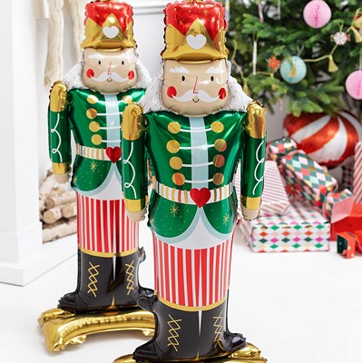 Foil balloon Standing Nutcracker 34x85cm (1pc)