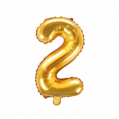 Number 2 Gold 35cm