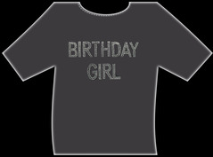 Iron on Logo \'Birthday Girl\'