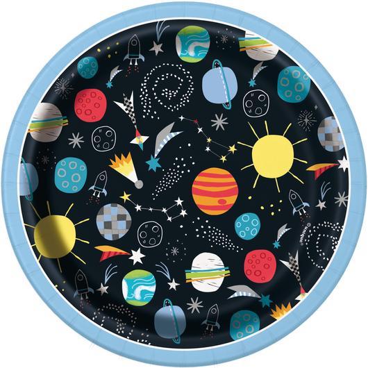 8 Plates Outer Space 17cm
