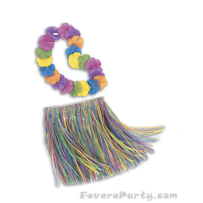 Child Luau Skirt & Lei Set