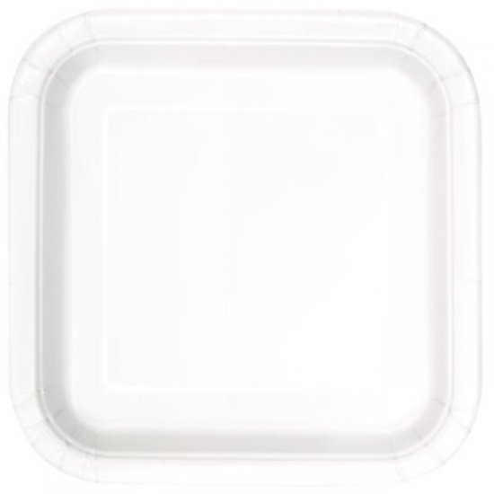 16 Paper Plates White 17cm