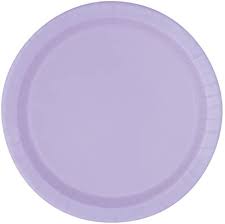 16 Paper Plates Lavender 22cm