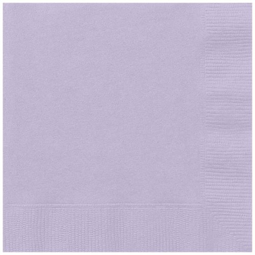 20 Beverage Napkins Lavender 25X25cm