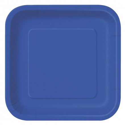 14 Paper Plates Blue 23cm 14 Paper Plates Blue 23cm