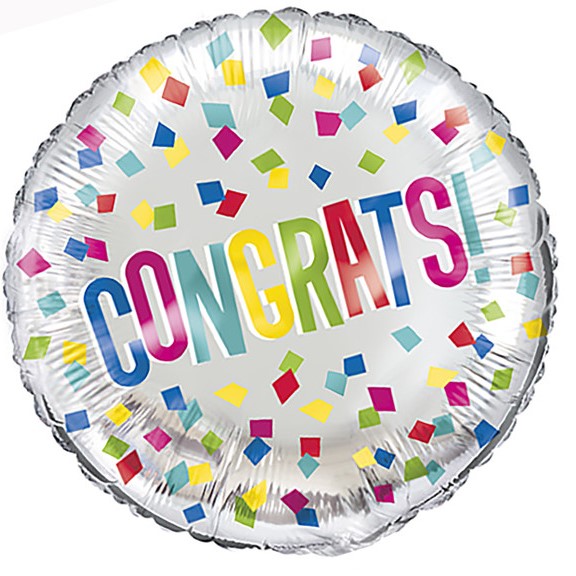 Foil Balloon Congrats 45cm
