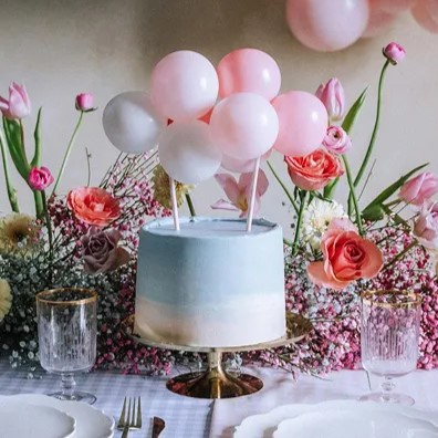 Cake Topper Balloons Pink 29cm
