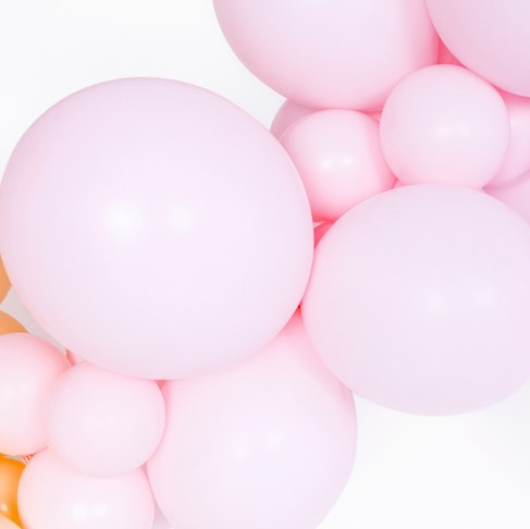 100 Balloons Pale Pink 12cm