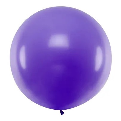 Latex Round Balloon 100cm Purple